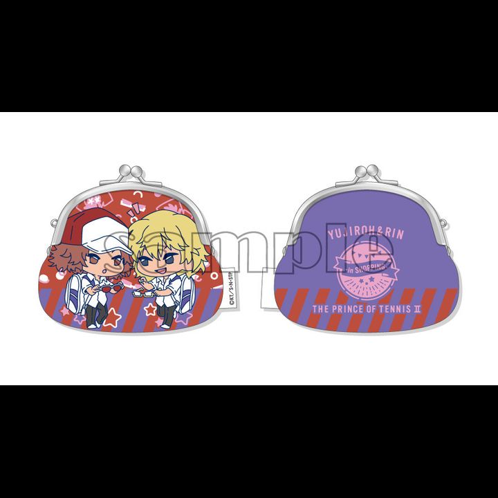 New The Prince of Tennis Gamaguchi Pouch -in SHOPPING- F Kai Yujiro & Hirakoba Rin