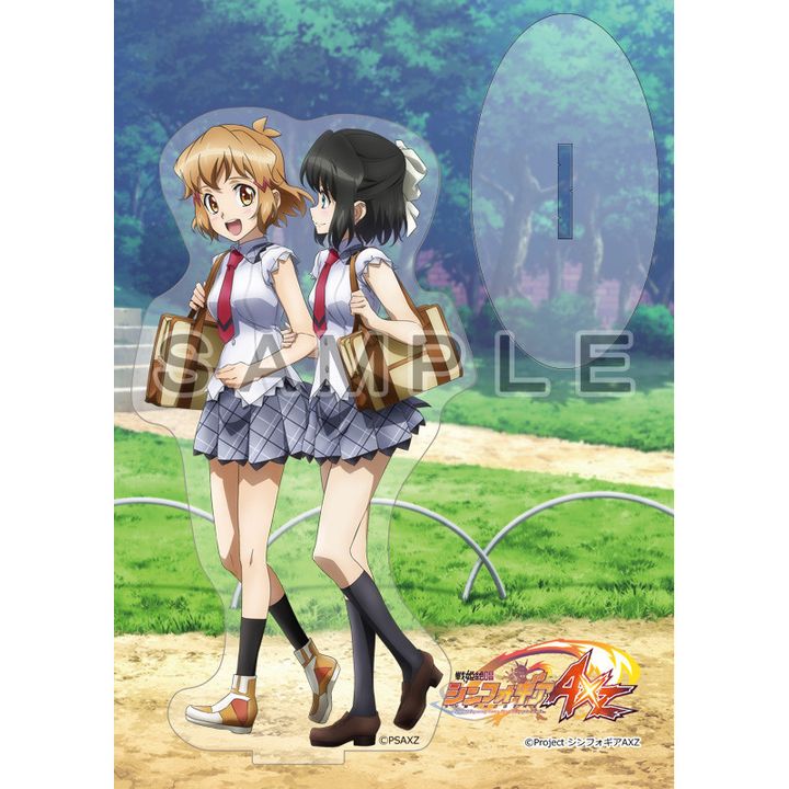 Senki Zesshou Symphogear AXZ Acrylic Stand Hibiki & Miku / School Uniform