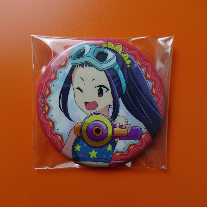 Oogaki Chiaki Summer Camp Ver. Original Illustration Trading Can Badge