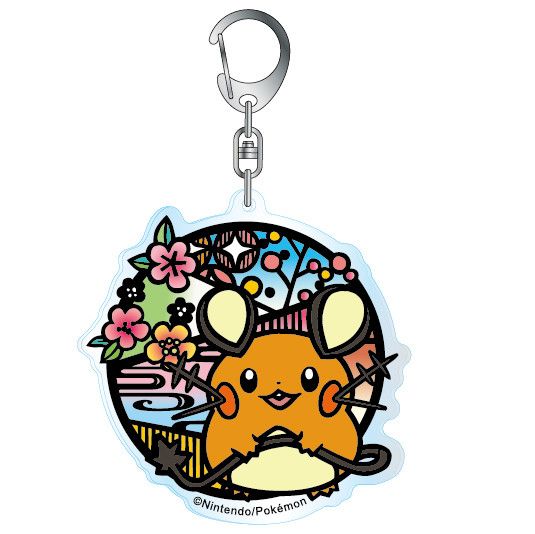 Pokemon Kirie Series Acrylic Key Chain Dedenne A