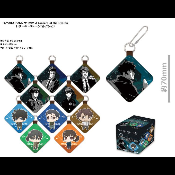 Psycho-Pass Sinners of the System Leather Key Chain Collection [SET OF 10]