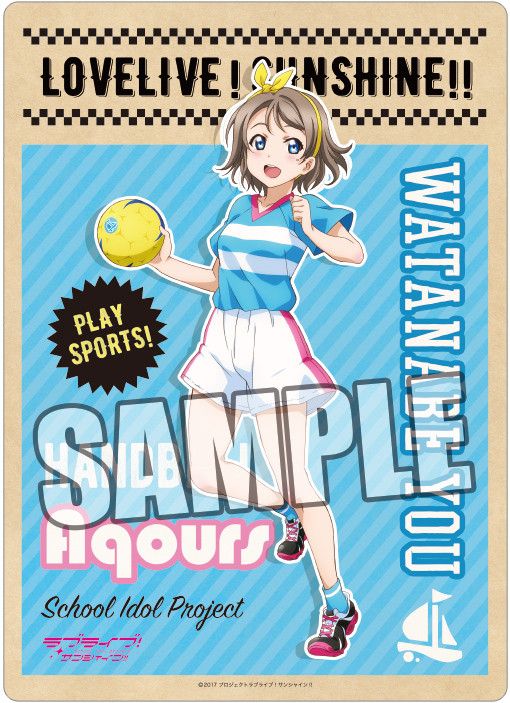 Love Live! Sunshine!! B5 Clear Sheet Sports Ver. Watanabe You