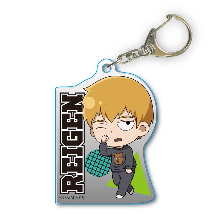 Mob Psycho 100 II TEKUTOKO Acrylic Key Chain Reigen Arataka in Pajamas