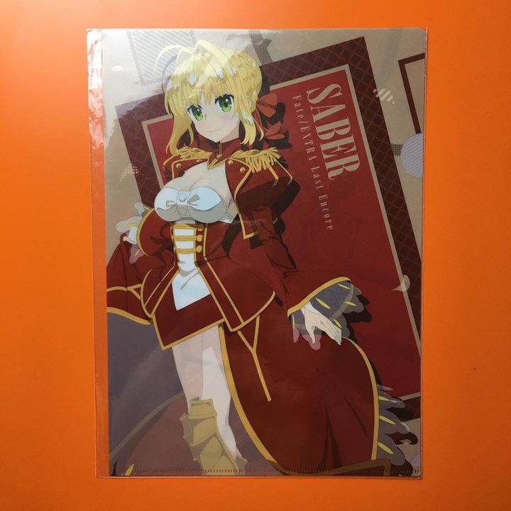 Fate X LAWSON A4 Clear File Saber / Nero Claudius A