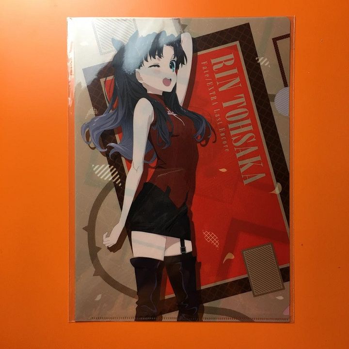 Fate X LAWSON A4 Clear File Rin Tohsaka