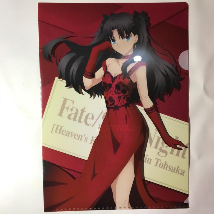 Fate X LAWSON A4 Clear File Rin Tohsaka - Dress Ver.