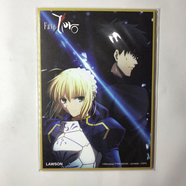 Fate / Zero X LAWSON Mini Shikishi Saber & Emiya Kiritsugu
