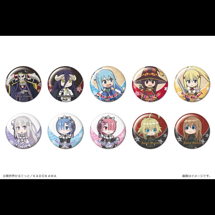 Isekai Quartet Trading Can Badge [SET OF 10]