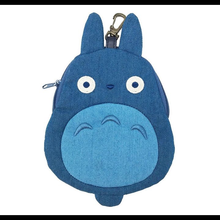 Studio Ghibli Diecut Denim Pouch My Neighbor Totoro 2 Medium Totoro