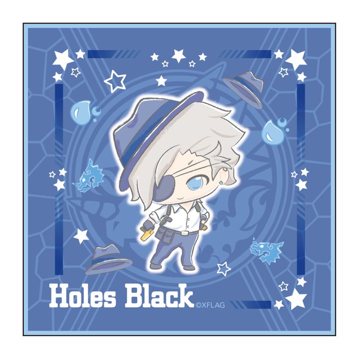 Monster Strike Design produced by Sanrio Hand Towel Holes Black