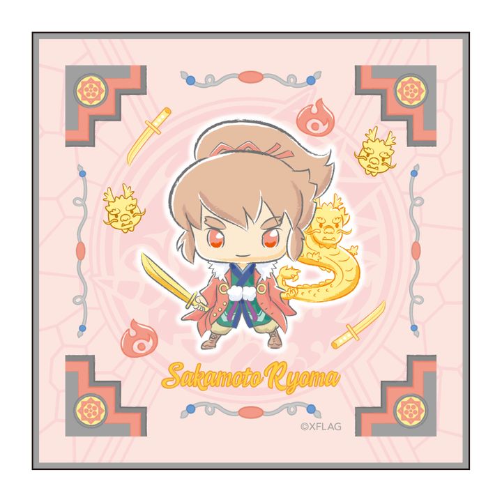 Monster Strike Design produced by Sanrio Hand Towel Sakamoto Ryoma