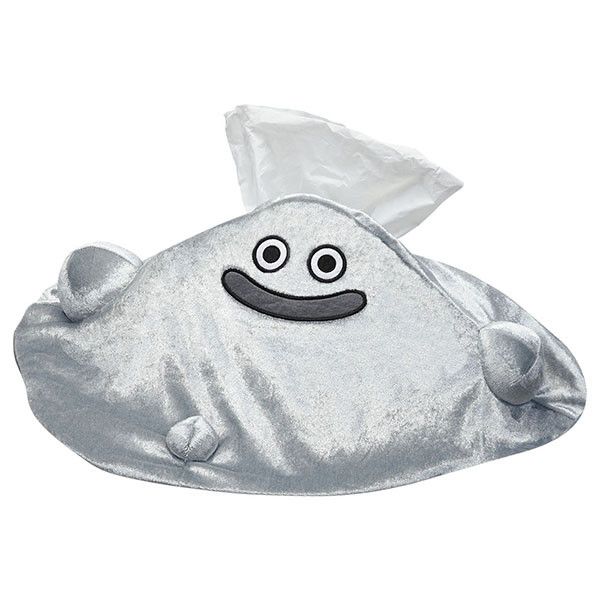 Dragon Quest Smile Slime Plush Tissue Cover 1/1 Lone Metal Slime