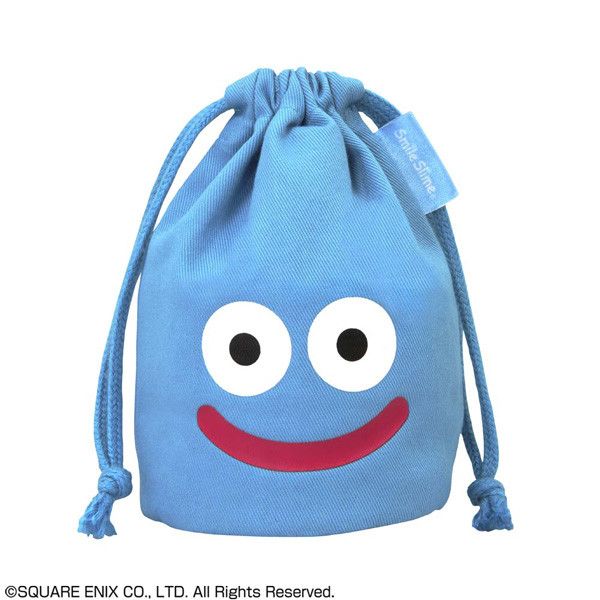 Dragon Quest Smile Slime Mini Kinchaku Blue (15cm)