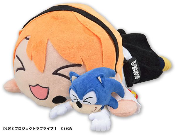 Hyper Jumbo Nesoberi Nuigurumi Plush Rin Hoshizora & Sonic