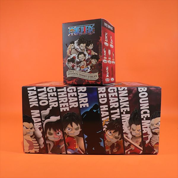 [Set of 6] Blind Box Mini Figure One Piece Luffy Gears Edition Ver ...