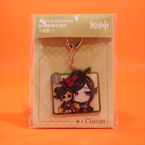 Chiori Emoticon Acrylic Key Chain 62mm - Genshin Impact | Kyou Hobby Shop