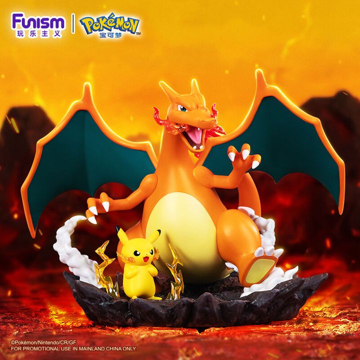 Lizard Prime Prime Figure Lizardon / Charizard - With Pikachu Ver. Pokemon (16,7cm ...