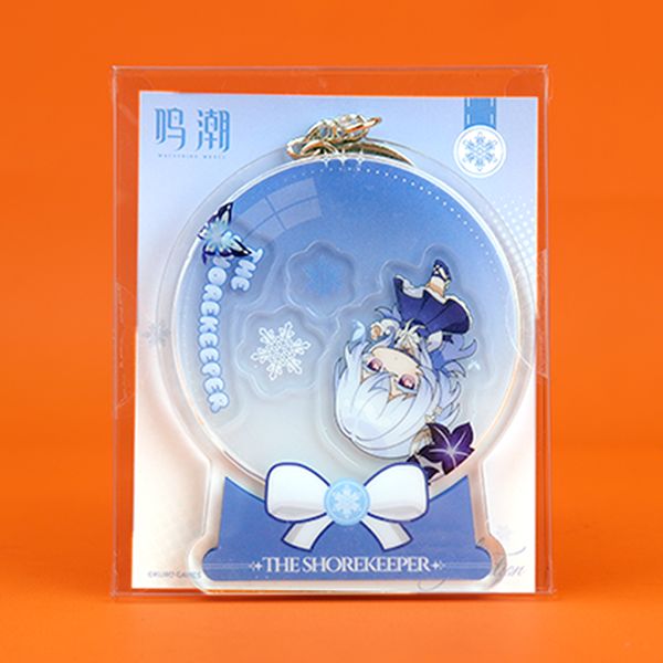 Shorekeeper Keychain Chibi Shorekeeper Winter Invitation Theme Acrylic Shaker Keychain ...