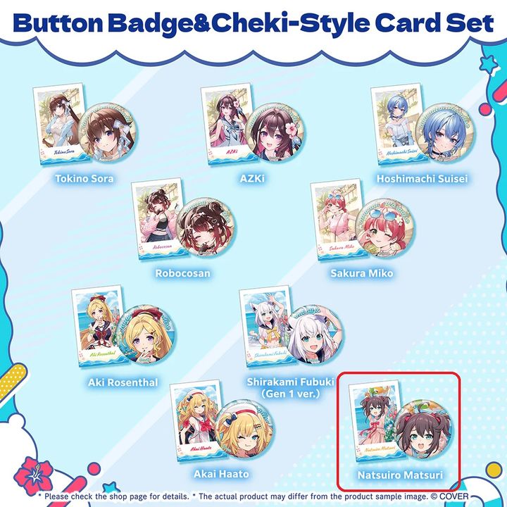 hololive Natsuiro Matsuri holonatsu Paradise Merch Vol.2 Can Badge ...