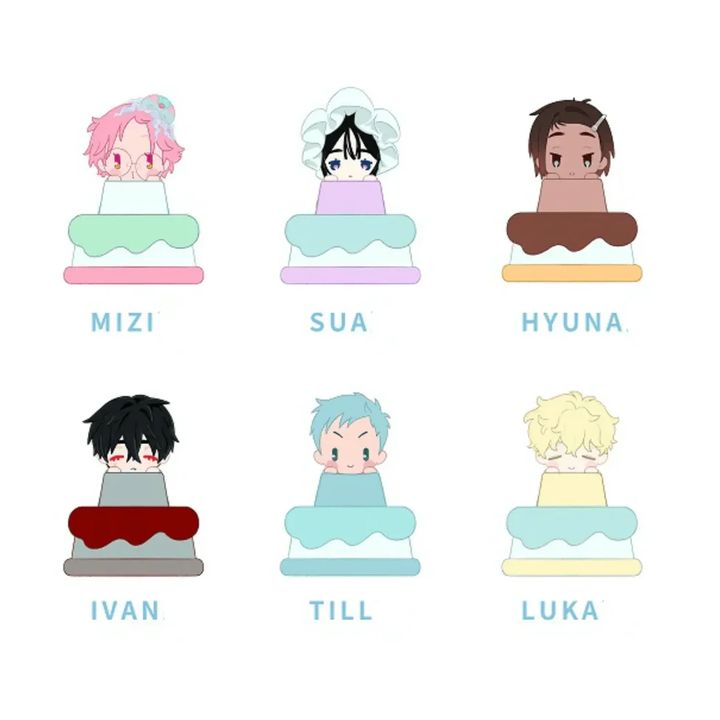 [Set of 6] ALIEN STAGE Baby Series Series Mechanical Keycaps Blind Box ...