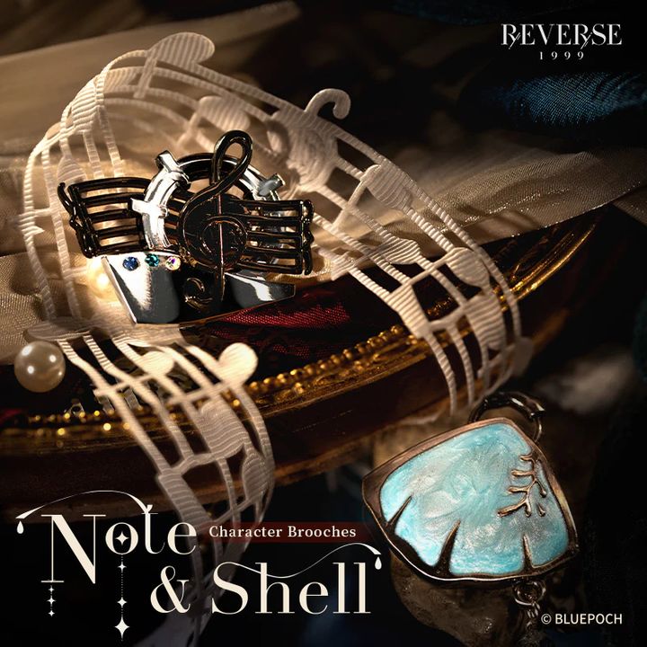 Fatutu Note & Shell Series Brooch - Reverse: 1999 (3x3cm) | Kyou Hobby Shop