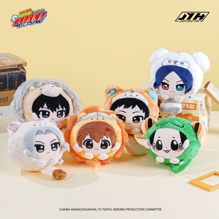 [Set of 6] Katekyou Hitman Reborn! Head Plush Keychain Mascot Blind Box ...