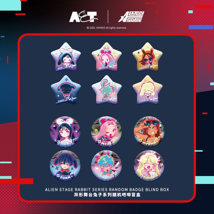 [Random] ALIEN STAGE Rabbit Series Random Badge Blind Box - ALIEN STAGE ...