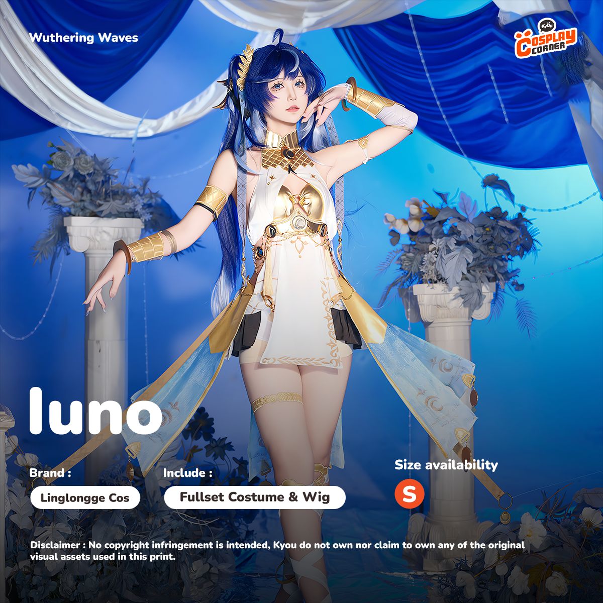 [SELL] Linglongge Cos Iuno Cosplay Costume Set - Wuthering Waves (Size ...