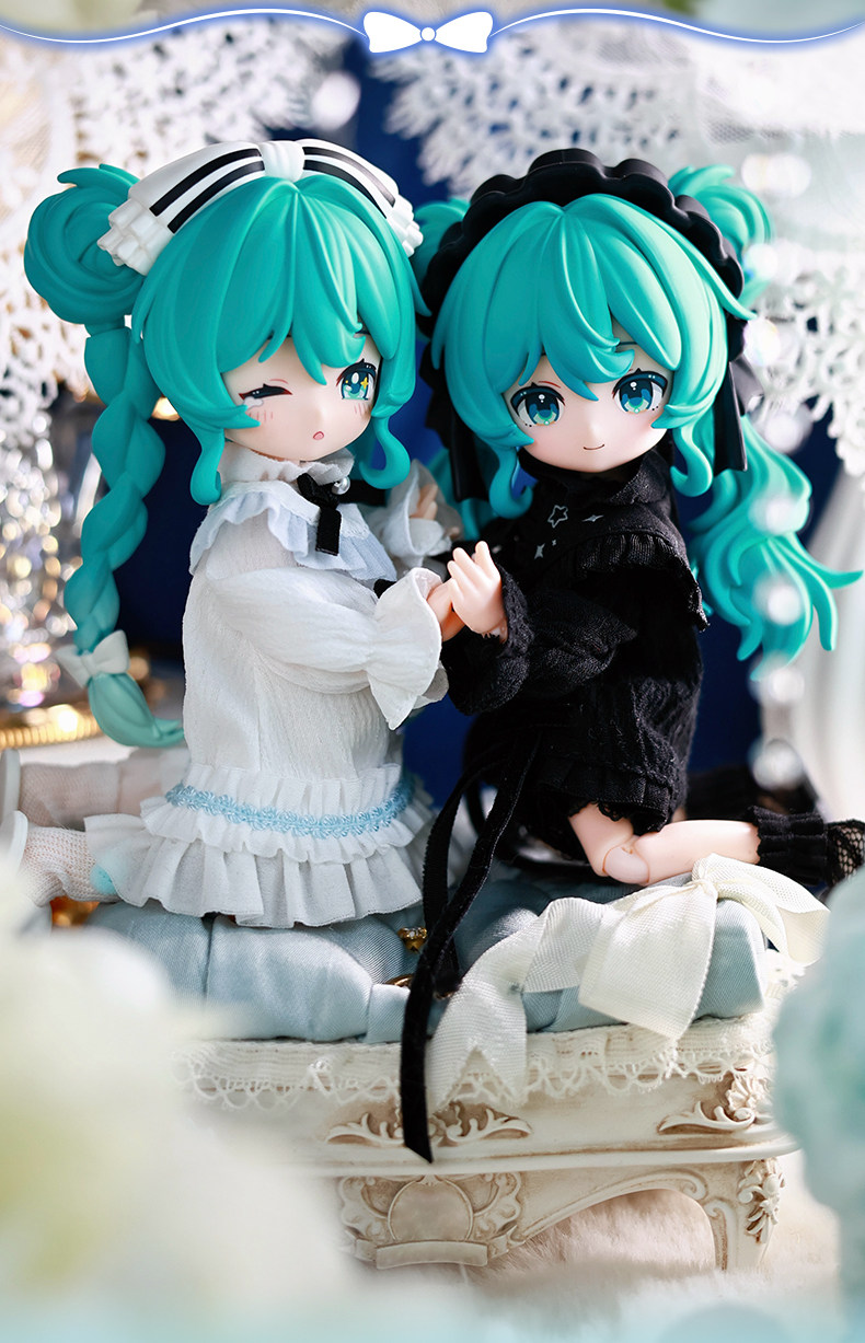 [Set of 6] Blokees DaaLaMode Series Model Kit Q Version Hatsune Miku ...