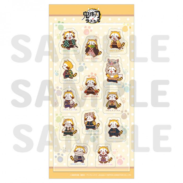 Rascal Clean Sticker Kimetsu no Yaiba x Rascal Clear Stickers A | Kyou Hobby Shop