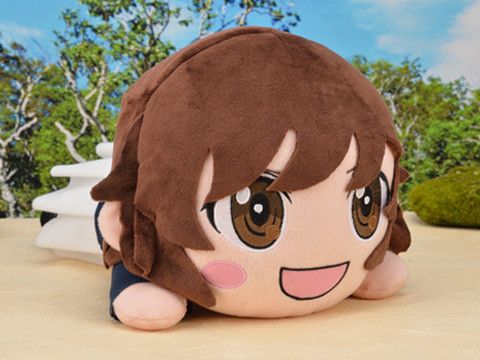 Mega Jumbo Nesoberi Plush Akiyama Yukari - Ooarai Joshigakuen Panzer Jacket Ver. (40X22cm)