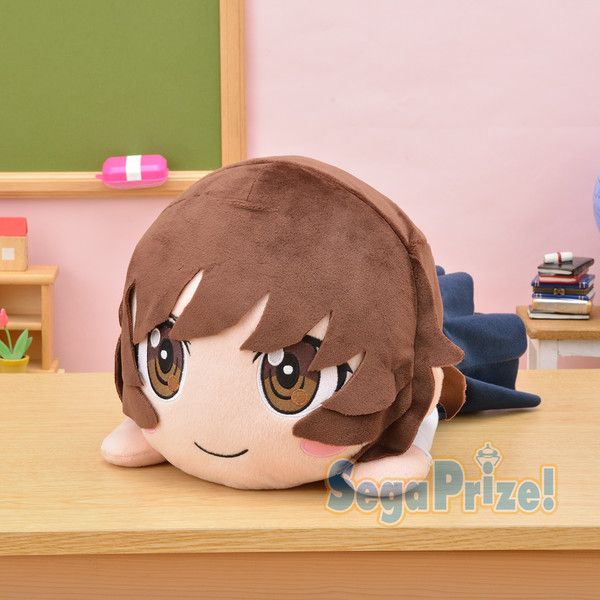 Mega Jumbo Nesoberi Plush Akiyama Yukari - Rival Kou Sennyuu Ver.~ Anzio Sen~ (40X22cm)