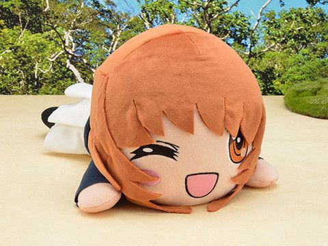 Mega Jumbo Nesoberi Plush Nishizumi Miho - Wink Expression Ooarai Joshigakuen Panzer Jacket Ver. (40X22cm)