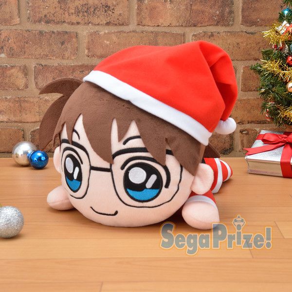 Mega Jumbo Nesoberi Plush Edogawa Conan - Christmas Ver. (40X22cm)