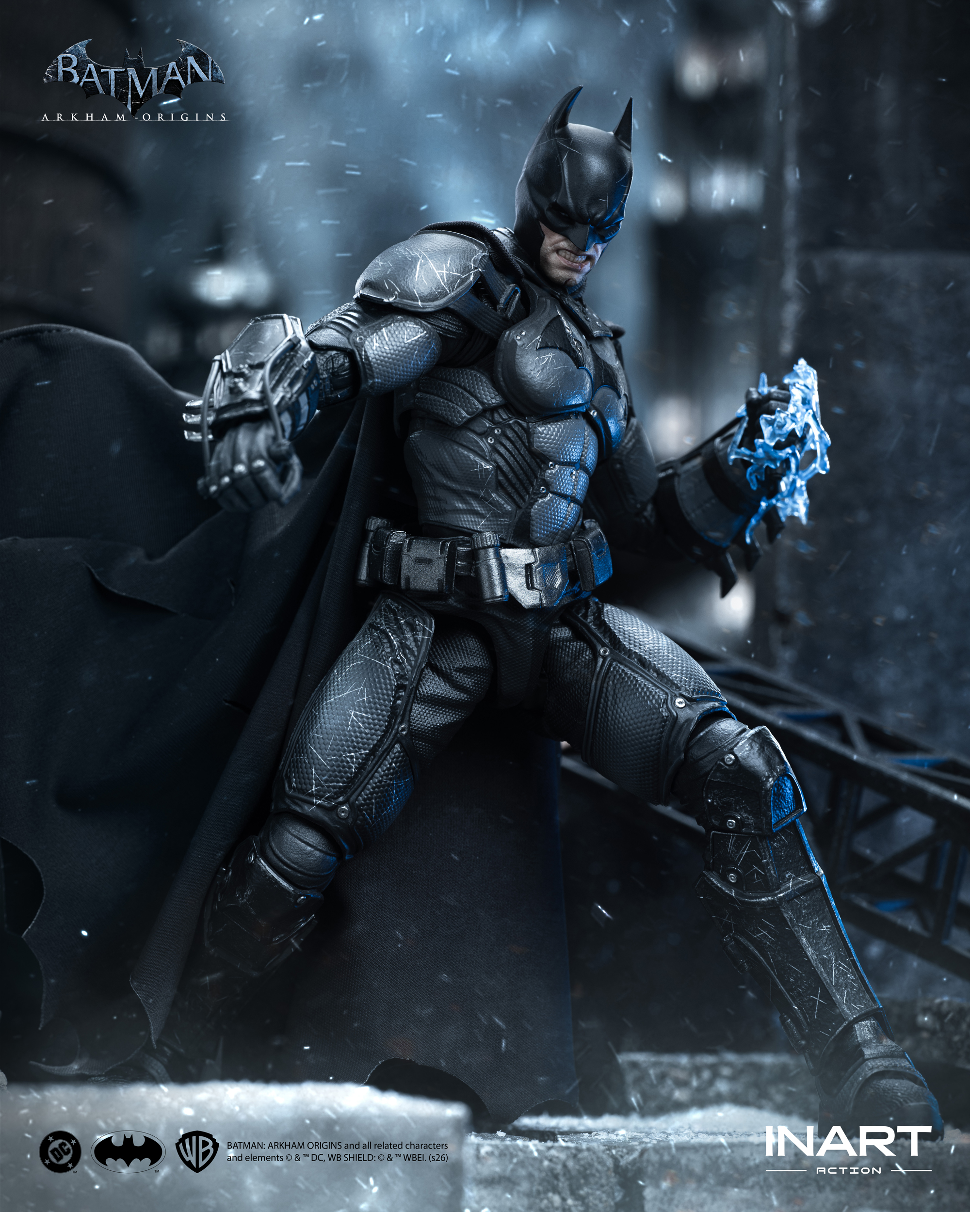INART Action Figure 1/12 Batman - Battle Damaged Ver. Batman : Arkham ...