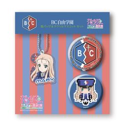 GIRLS und PANZER das Finale Can Badge & Acrylic Mascot Set BC Freedom Academy