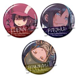 Sword Art Online Alternative Gun Gale Online Can Badge Set Teaser Visual