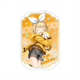 Hatsune Miku x Rascal the Raccoon 2018 Die-cut Magnet Kagamine Rin