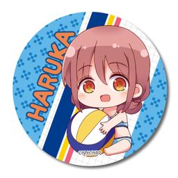 Harukana Receive GyuGyutto Can Badge Ozora Haruka