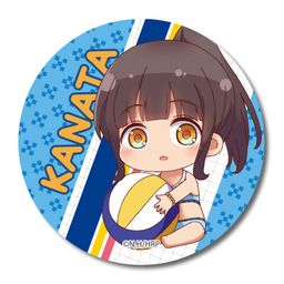 Harukana Receive GyuGyutto Can Badge Higa Kanata