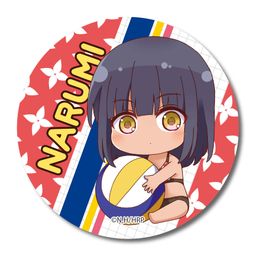 Harukana Receive GyuGyutto Can Badge Toi Narumi