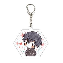 Acrylic Key Chain Hexagon Toradora! 01 Takasu Ryuji (Graff Art Design)