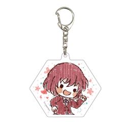 Acrylic Key Chain Hexagon Toradora! 03 Kushieda Minori (Graff Art Design)