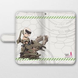 Frame Arms Girl Book Type Smartphone Case Gourai (L Size)
