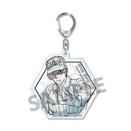 Cells at Work! Acrylic Key Chain White Blood Cell (Neutrophil)