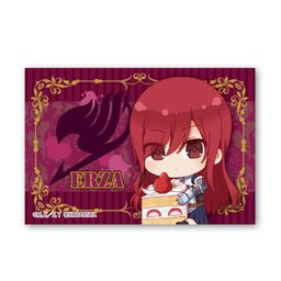 Fairy Tail GyuGyutto BIG Square Can Badge Erza Scarlet