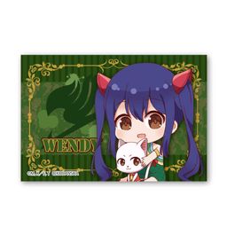 Fairy Tail GyuGyutto BIG Square Can Badge Wendy Marvell