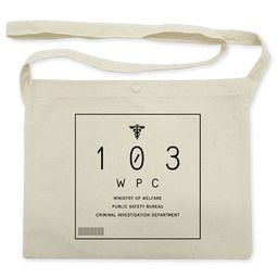 Psycho-Pass Sinners of the System Public Safety Bureau Image Musette Bag Natural