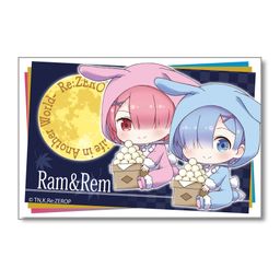 Re:Zero kara Hajimeru Isekai Seikatsu Big Square Can Badge Tsukimi Ver. Ram & Rem