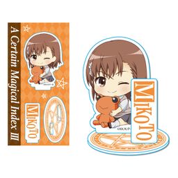 To Aru Majutsu no Index III GyuGyutto Acrylic Figure Misaka Mikoto